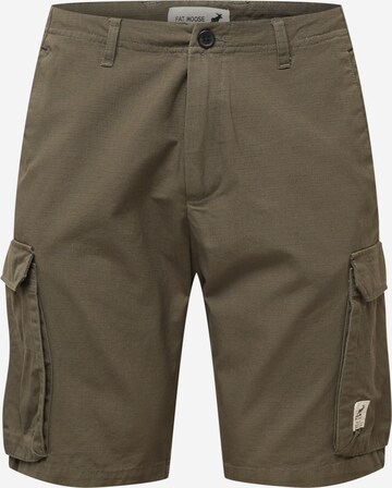 Fat Moose Regular Cargo trousers in Green: front