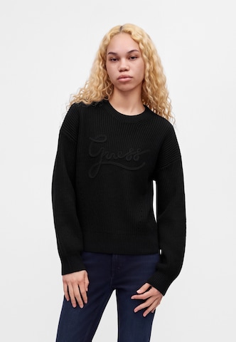 GUESS Pullover 'FAITH' in Schwarz: Vorderseite