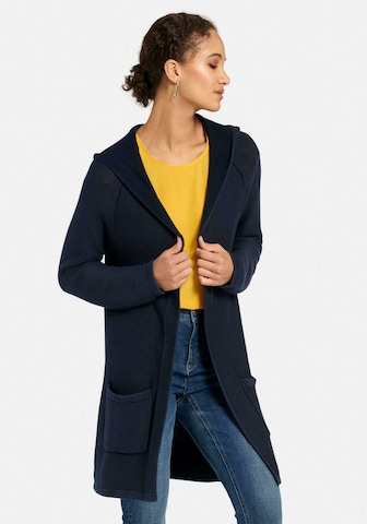 Peter Hahn Knit Cardigan in Blue: front