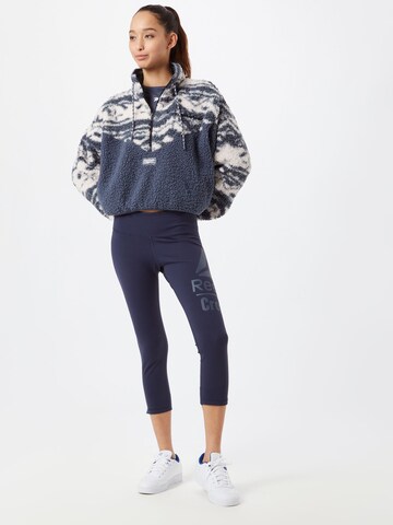 Reebok Slimfit Spodnie sportowe 'Lux' w kolorze niebieski