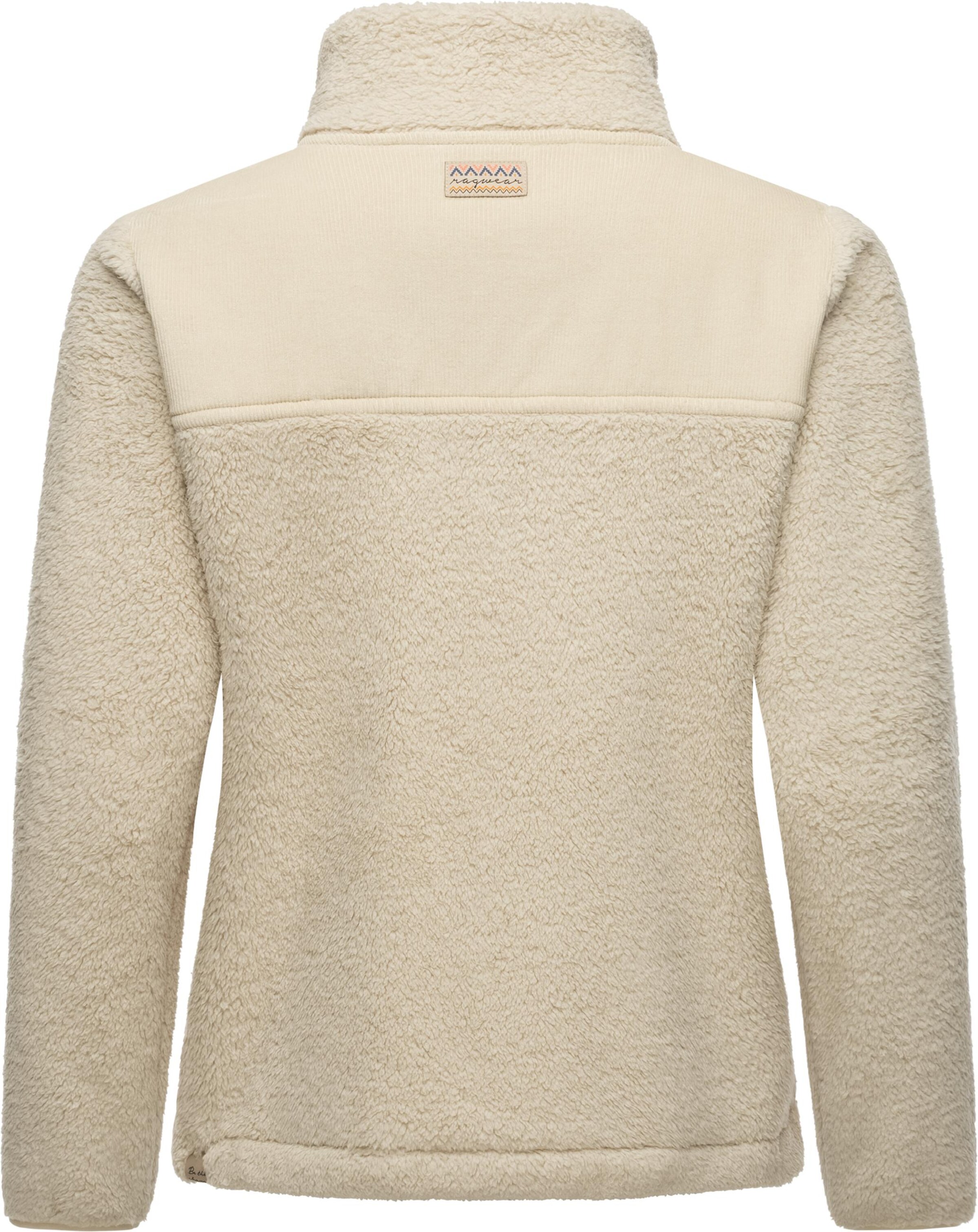 Ragwear Fleece jacket 'Appopis Block' in Beige