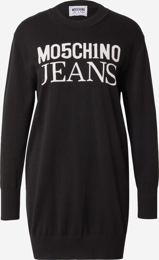 Rochie tricotat Moschino Jeans pe negru / alb, Vizualizare produs