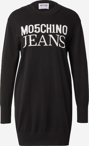 Moschino Jeans Strikkjole i sort: forside