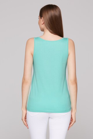 Soccx Top mit Label Print in Blau