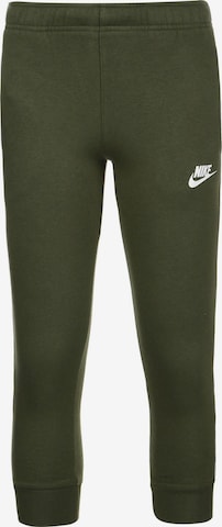 NIKE Workout Pants 'Repeat' in Green: front