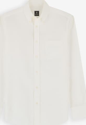Coupe regular Chemise business Boggi Milano en blanc : devant