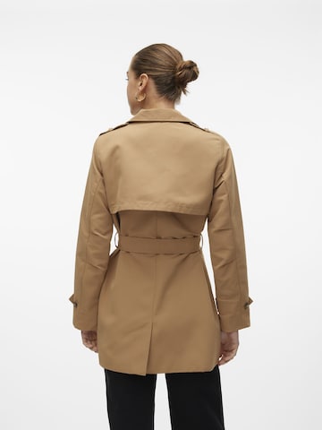 VERO MODA Between-Seasons Coat 'CHLOE' in Brown