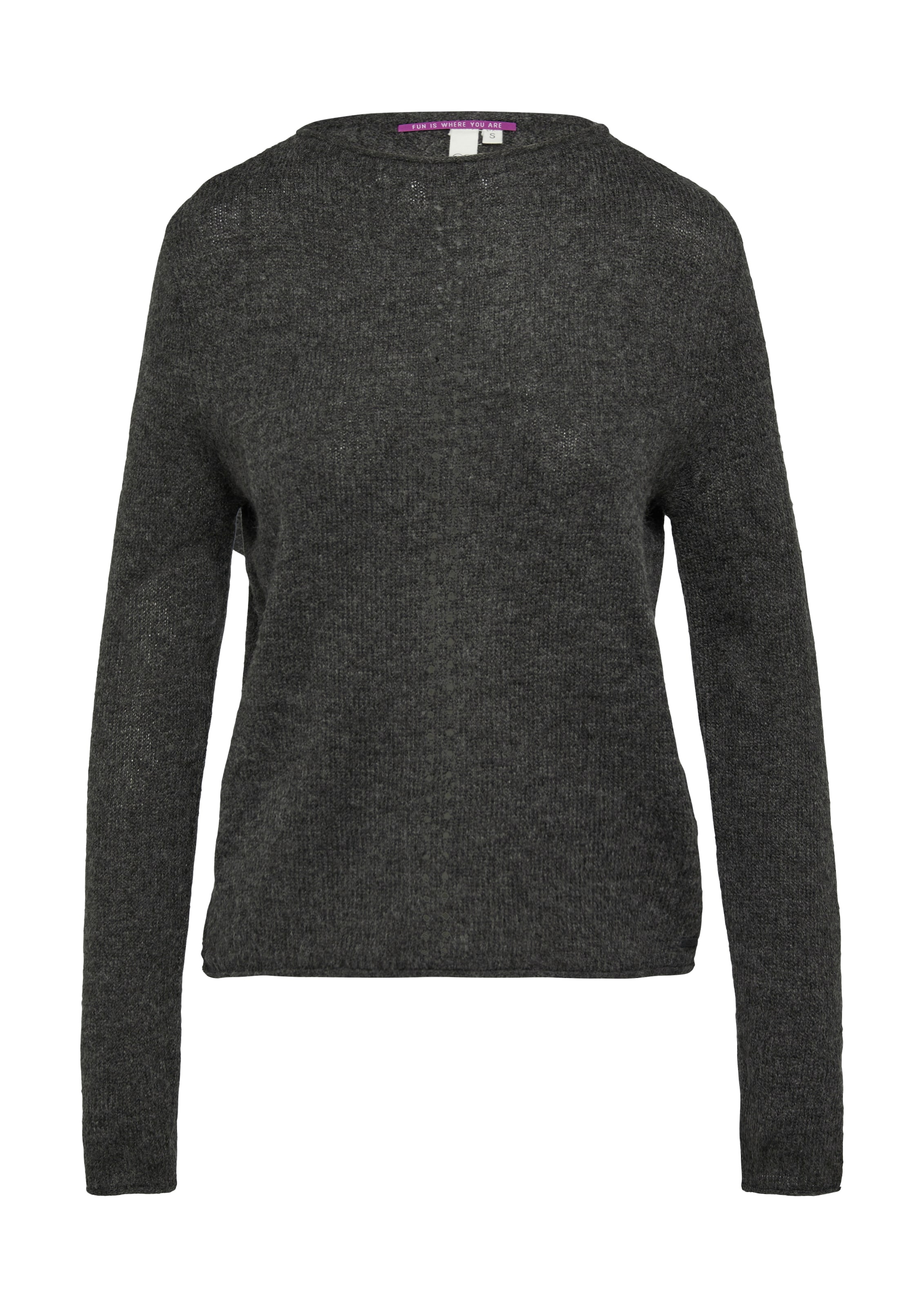 QS Trui in Zwart: voorkant