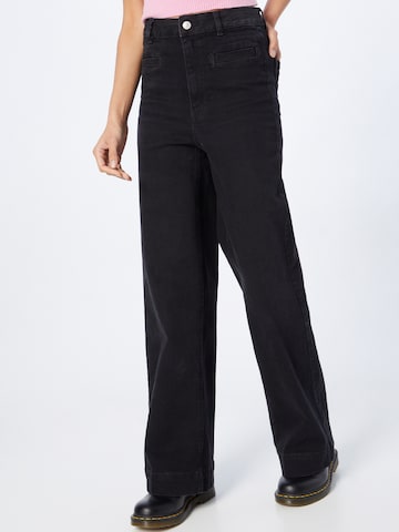 Pimkie Wide Leg Jeans 'JANY' in Schwarz: predná strana