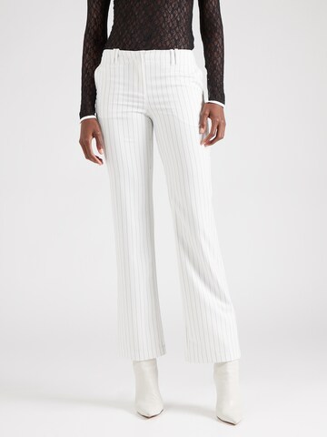 évasé Pantalon Monki en blanc : devant