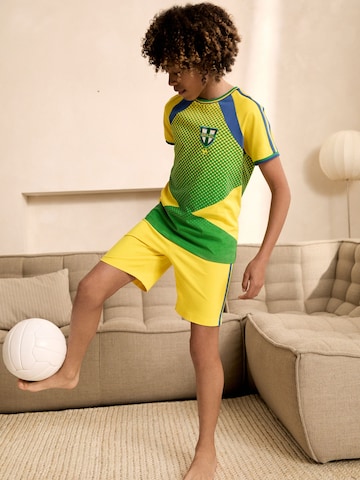 Pyjama 'Football' Next en jaune : devant