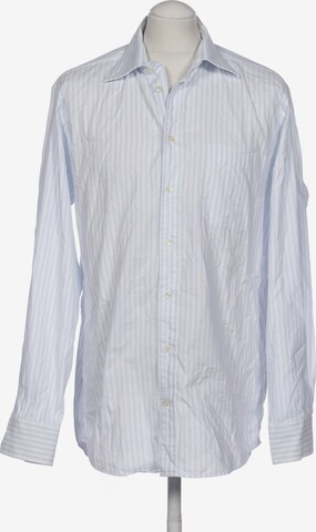 HECHTER PARIS Button Up Shirt in M in Blue: front