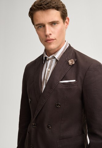 Coupe slim Veste de costume ' Heazy ' JOOP! en marron
