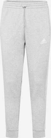 ADIDAS SPORTSWEAR Tapered Workout Pants 'Essentials' in Grey: front