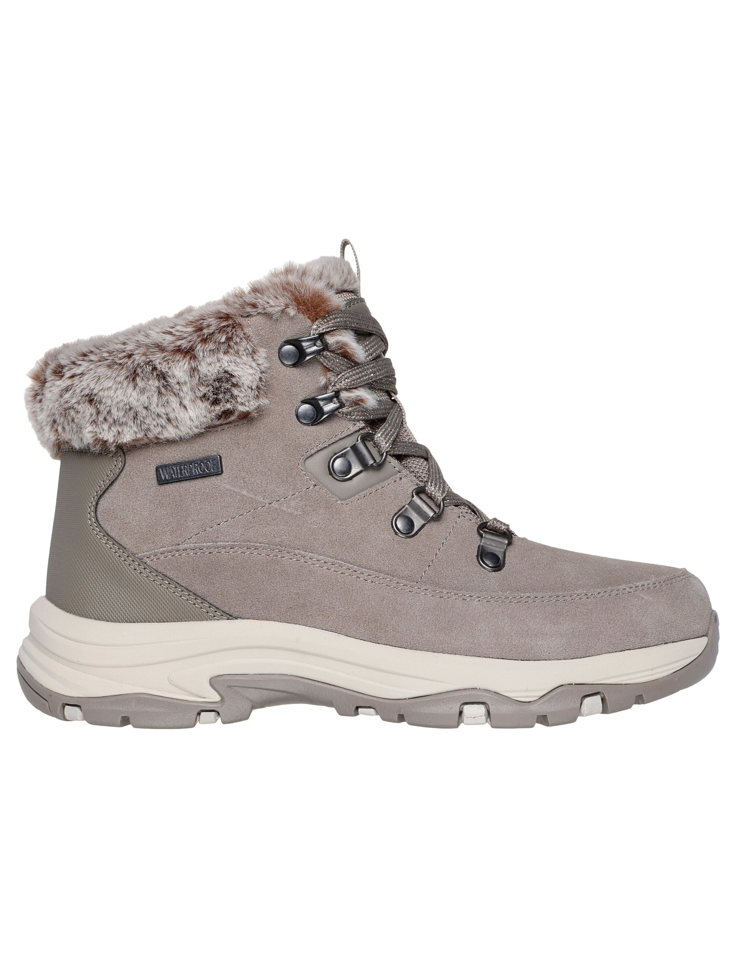 SKECHERS Schnürstiefelette 'Trego - Snow worries' in Grau: Vorderseite