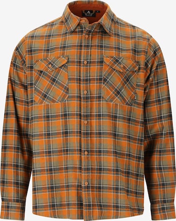 Whistler Regular fit Athletic Button Up Shirt 'Bargo' in Orange: front