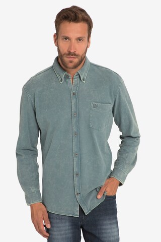 JP1880 Regular fit Button Up Shirt in Blue: front