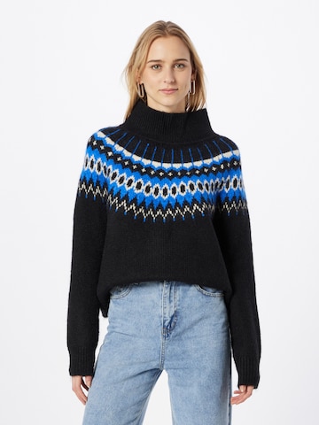 GAP Sweater 'FAIRISLE' in Black: front