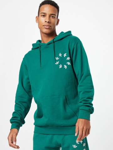 ADIDAS ORIGINALS Sweatshirt 'Adicolor Spinner' in Grün: predná strana