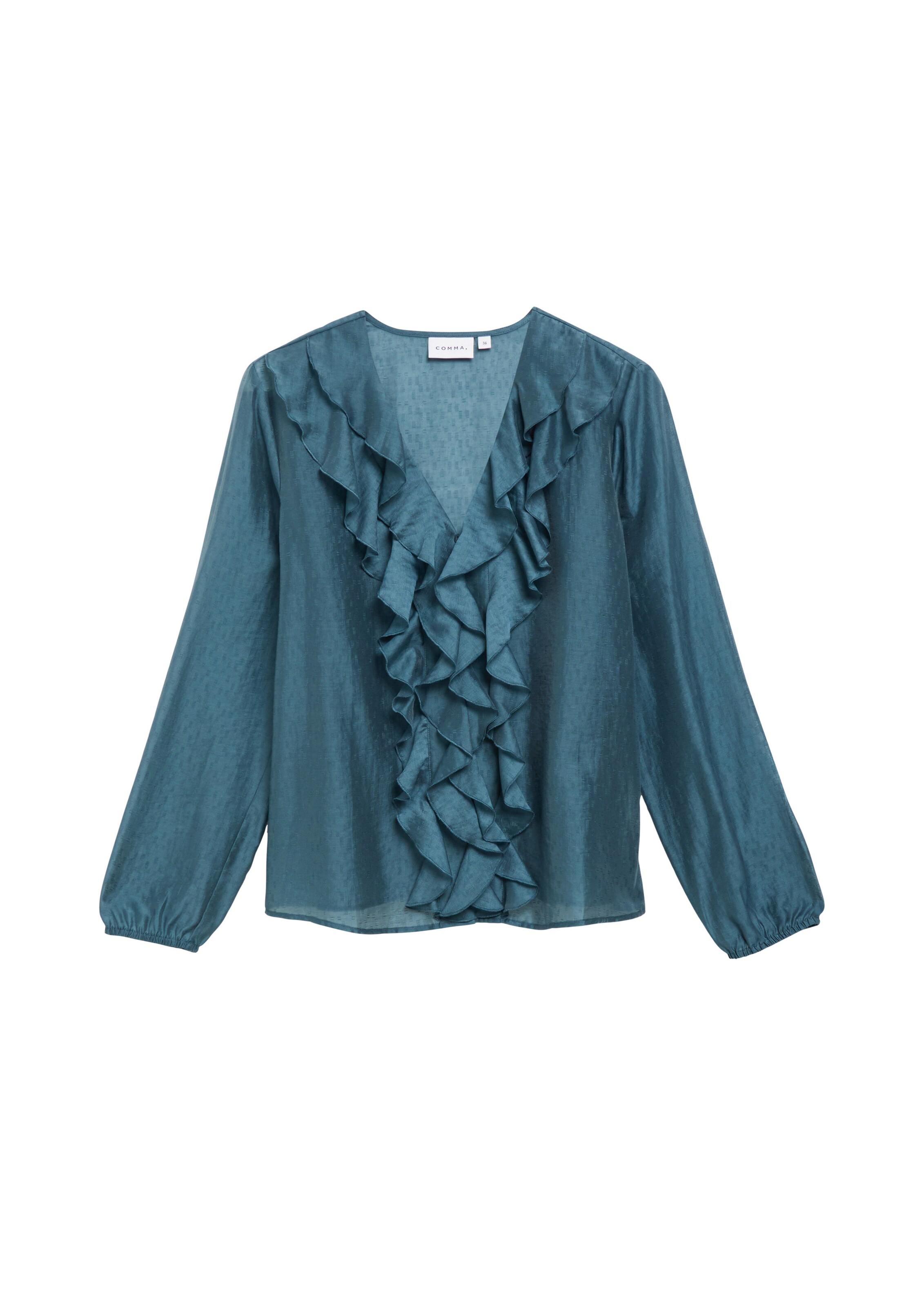 COMMA Bluse in Blau: Vorderseite