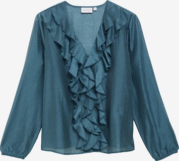 COMMA Bluse in Blau: Vorderseite