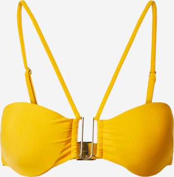 oranžinė River Island Bandeau Bikinio viršutinė dalis: priekis