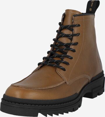 The Original 1936 Copenhagen Lace-Up Boots 'The Hugo' in Brown: front