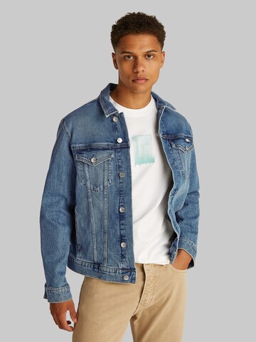 Veste mi-saison Calvin Klein Jeans en bleu : devant