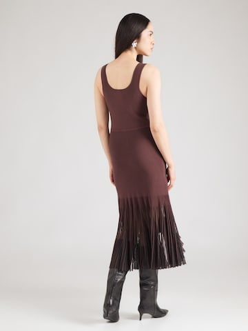 Rochie tricotat 'Floe' de la BOSS pe maro