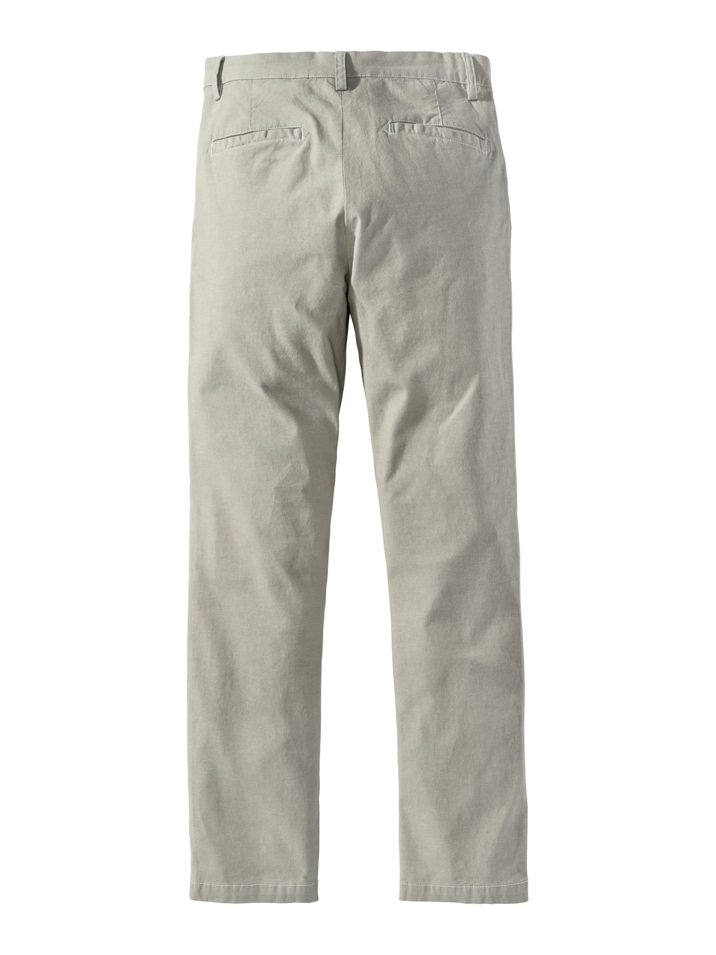 JOHN DEVIN Regular Chino Pants 'Oxford' in Green: back