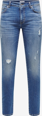 Only & Sons Slimfit Jeans 'LOOM' in Blau: predná strana