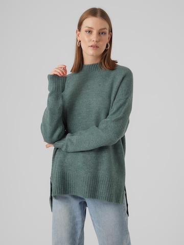 VERO MODA Trui 'LEFILE' in Groen: voorkant