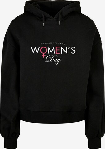 Merchcode Sweatshirt 'International Women's Day' in Schwarz: predná strana