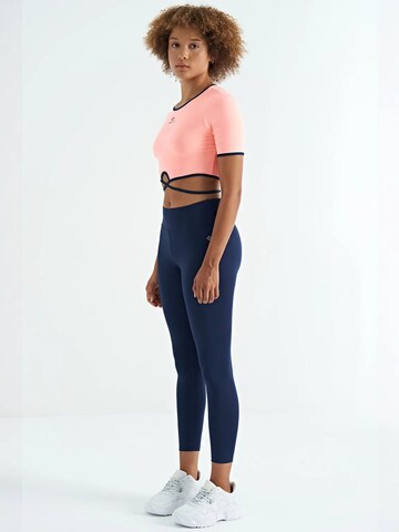 Skinny Leggings 'Gamaschen' di Tommy Life in blu