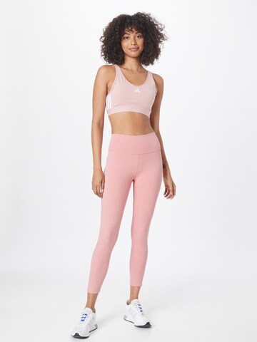 ADIDAS SPORTSWEAR Skinny Workout Pants in Pink