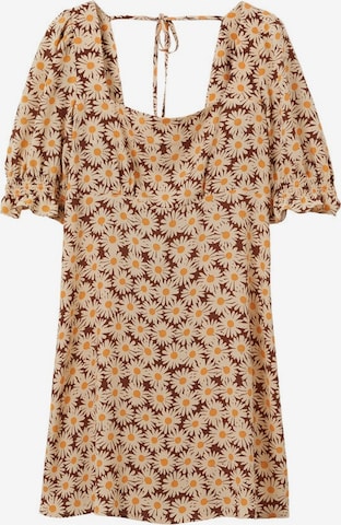 MANGO Summer Dress 'Solange' in Brown: front