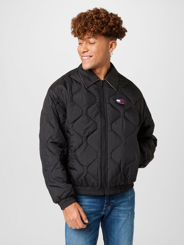 Tommy Jeans Between-season jacket in Black: front