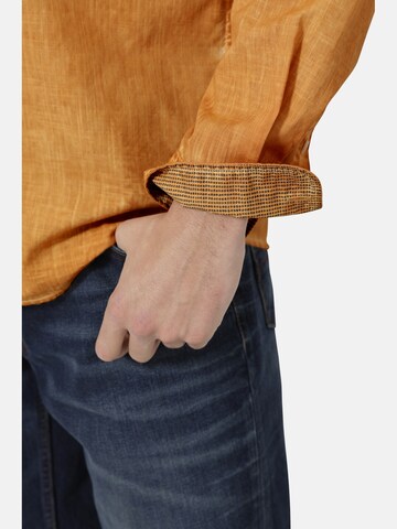BABISTA Regular fit Button Up Shirt ' Lunini ' in Orange