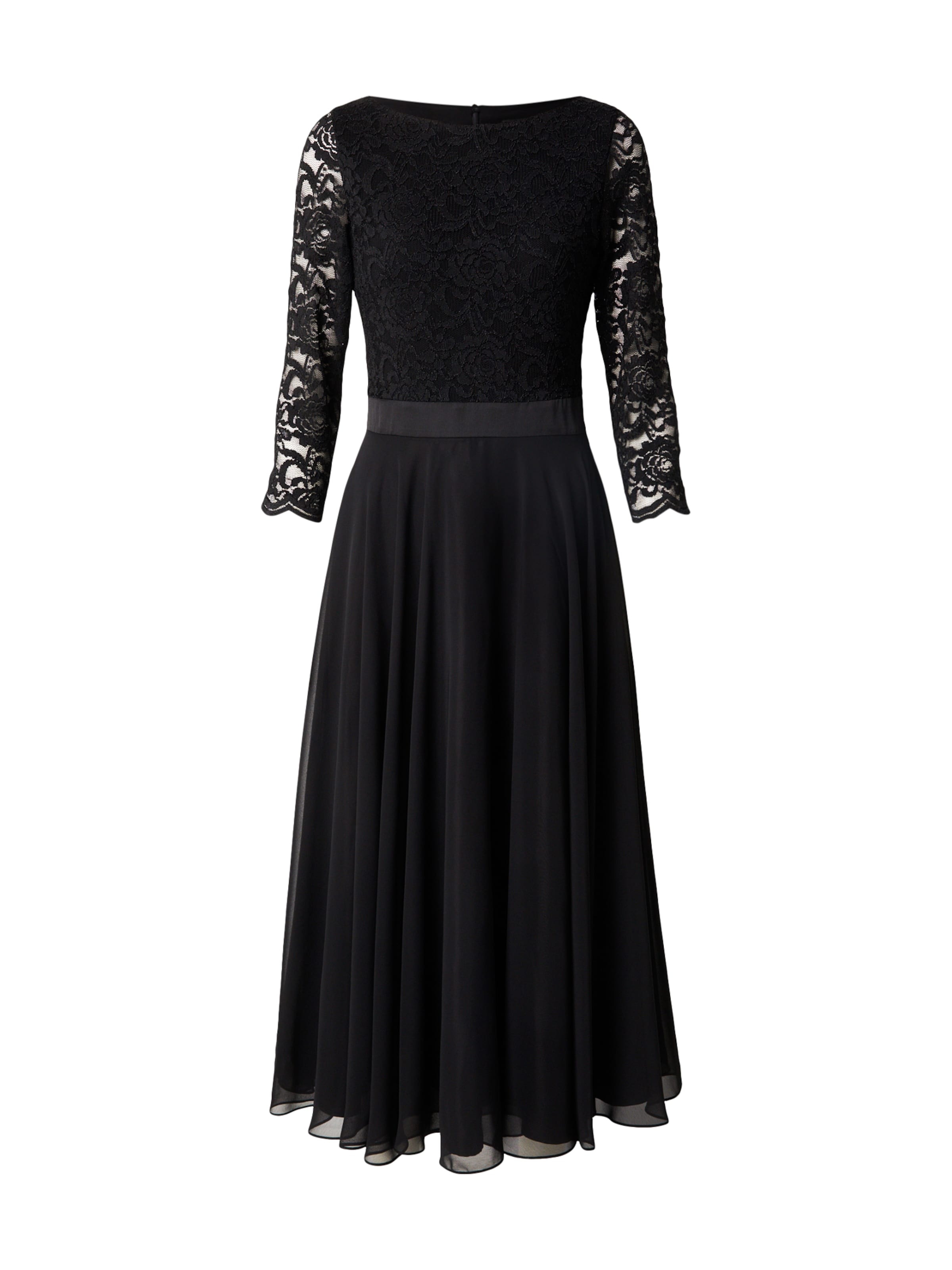 SWING Βραδινό φόρεμα σε μαύρο: μπροστά