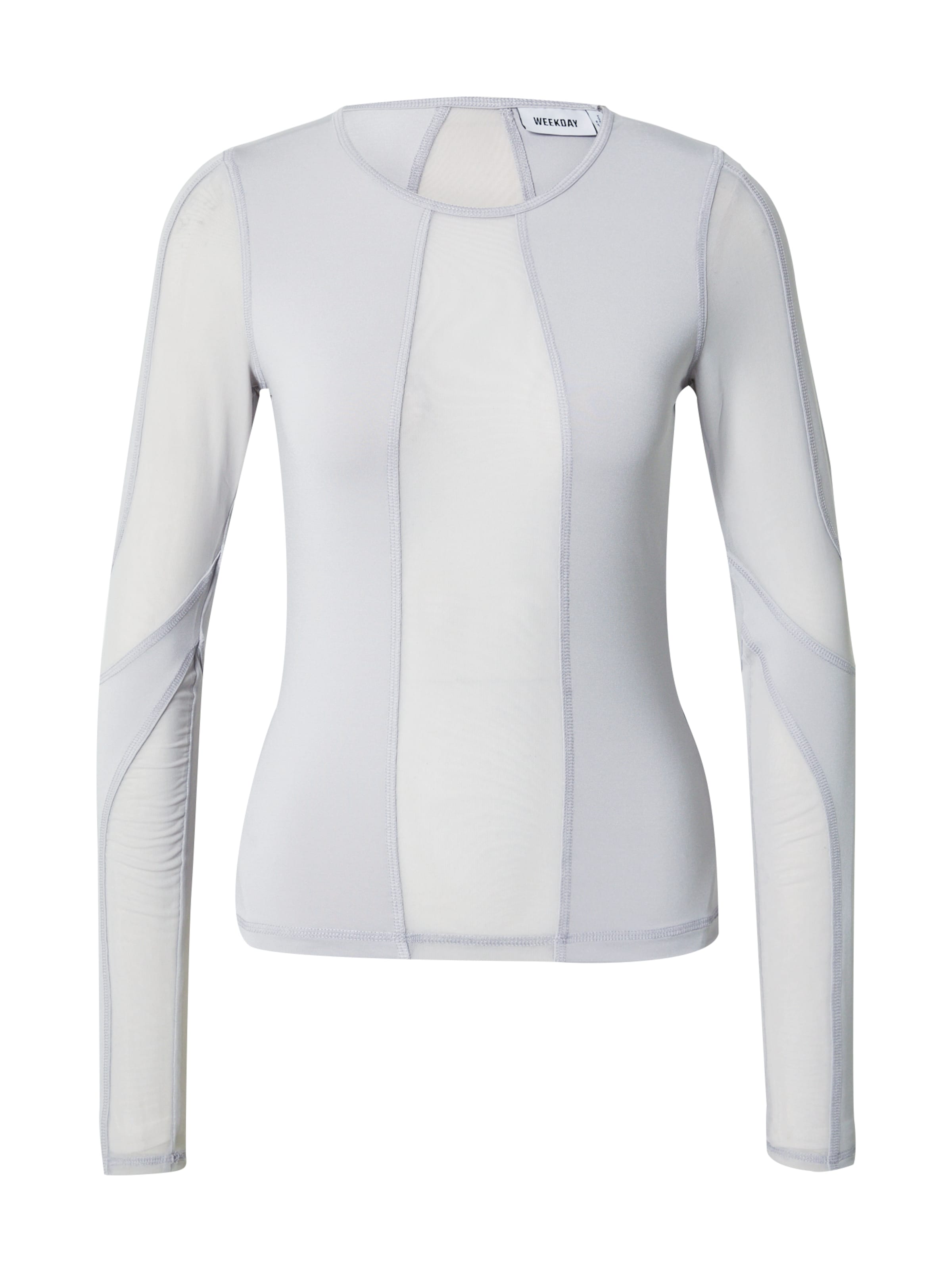 WEEKDAY Μπλουζάκι 'Astrid' σε γκρι: μπροστά