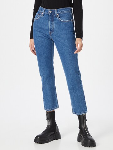 Regular Jeans '501 Crop' de la LEVI'S ® pe albastru: față