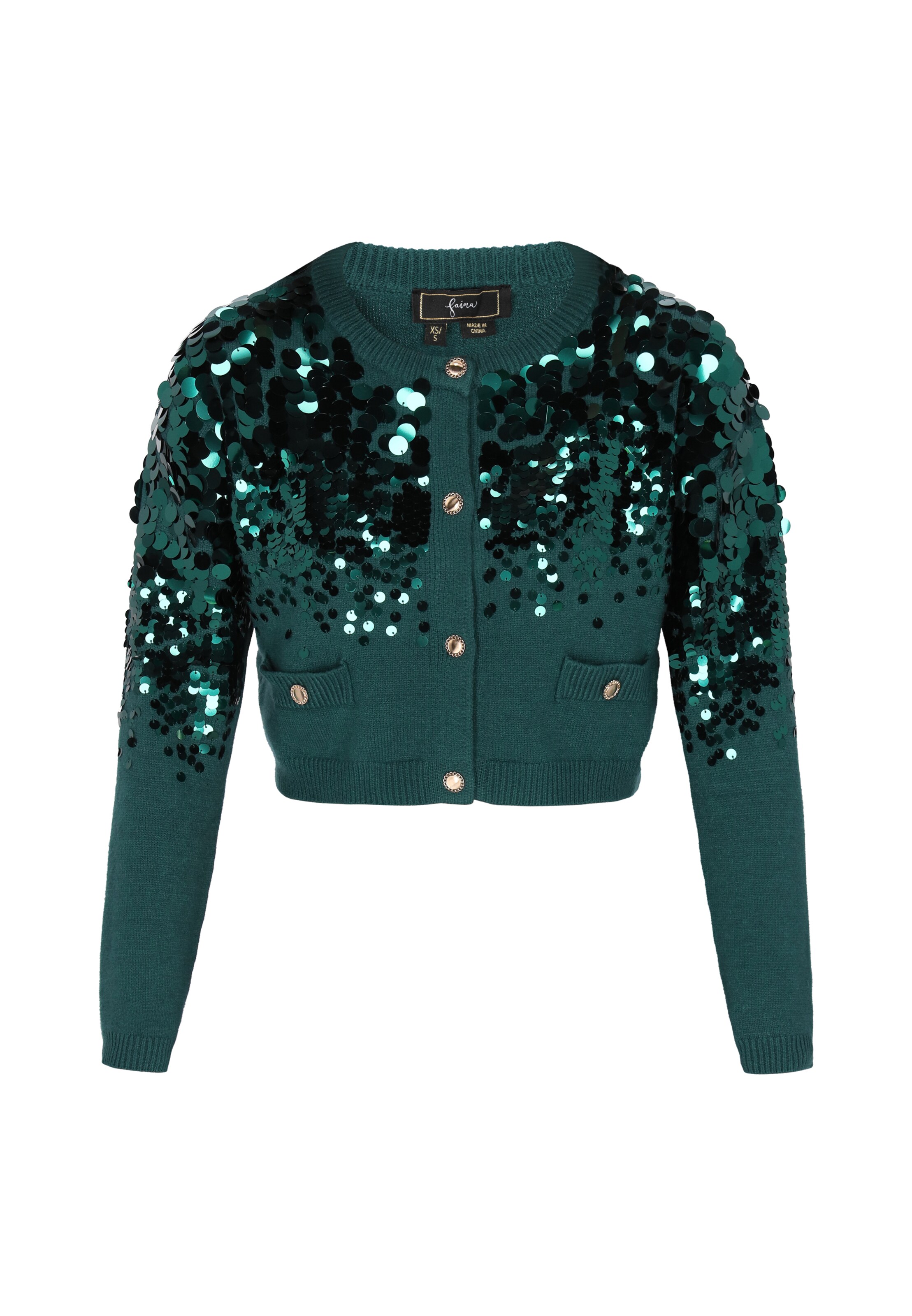 faina Casaco de malha em abe, Vista do artigo