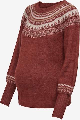 Only Maternity Sweater 'Lona' in Red: front