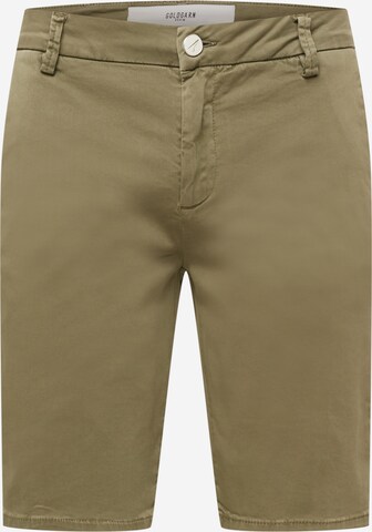 Goldgarn Normální Chino kalhoty – zelená: přední strana