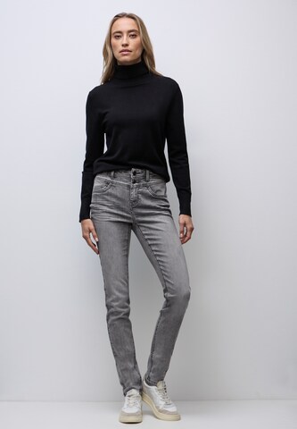 STREET ONE Slimfit Jeans in Grau