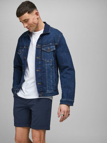 mėlyna JACK & JONES Prigludęs „Chino“ stiliaus kelnės 'Connor'