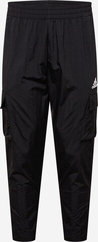 ADIDAS SPORTSWEAR Regular Sportbroek 'Essentials Small Logo' in Zwart: voorkant