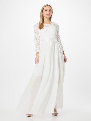 APART Evening Dress in White: front