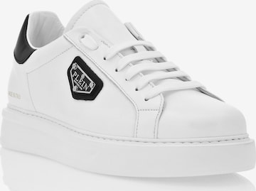 Philipp Plein Platform trainers 'Titan' in White: front