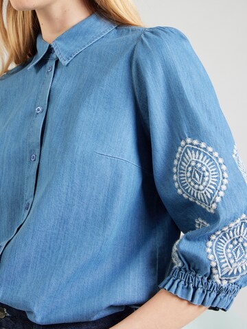 Chemisier MORE & MORE en bleu